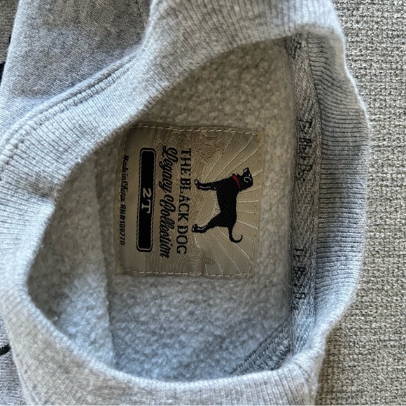 Black  Dog Print Sweatshirt and Shirt - Picture 3 of 6